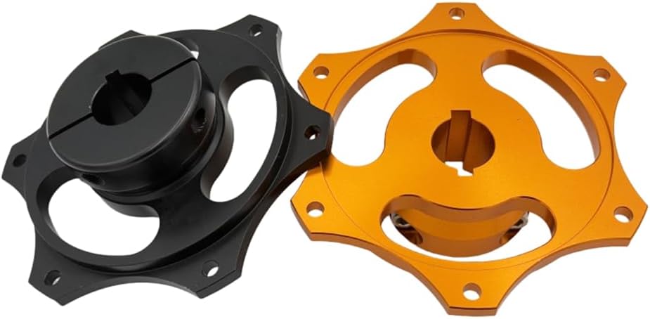 Go Kart Sprocket Carrier Racing Parts 30mm 40mm 50mm, Anodized Aluminum Kart Sprocket hub (Black, 30mm)