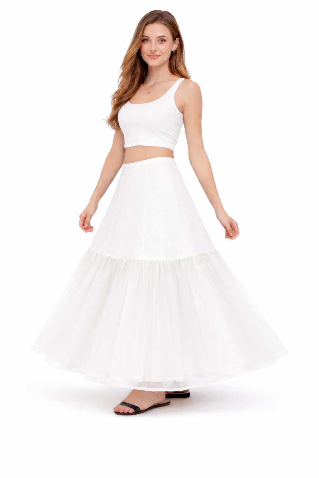 Cancan Skirt for Lehenga for Women - Can Can Skirt for Gown Or Cancan Petticoat Underskirt for Lehenga combo with red skirt