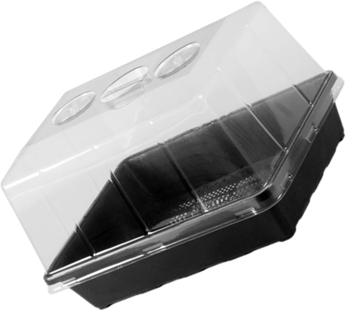 Kisangel Seedling Starter Tray Set with Elevated Dome Lid Germination Nursery Tray for Succulents and Carnivorous Plants Multipurpose Plant Growing for Indoor Gardening