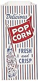Clown Popcorn Bag 8 X4 X1.5 inches Vintage Style Red White Blue Party Bag (100) - Made in USA