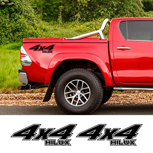 PXSMGSz 2 uds Pegatinas de Coche calcomanías de película de Vinilo, para Toyota HILUX Todoterreno 4x4 Trasero Lado gráfico Auto Cuerpo Accesorios externos Cover