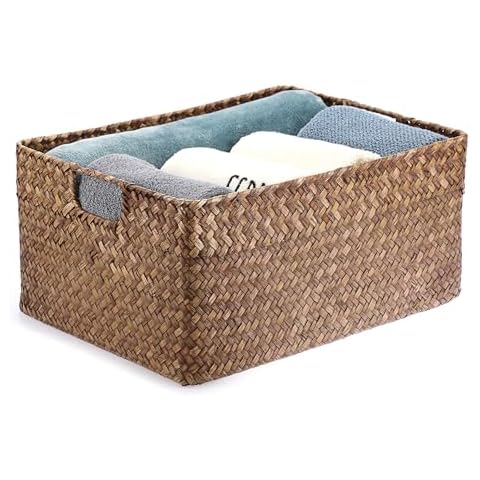 IGNPION Seagrass Storage Basket for Home Cover