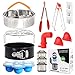 Produktbild QYonline 12-teiliges Zubehör set für Instant Pot 6/8 QT Schnellkochtopf  Gekochte Eier Silikonformen/Springform Pfannen/Ofenhandschuhe/3 magnetische Cheat Sheet/Dampfabsteller und mehr Zubehör