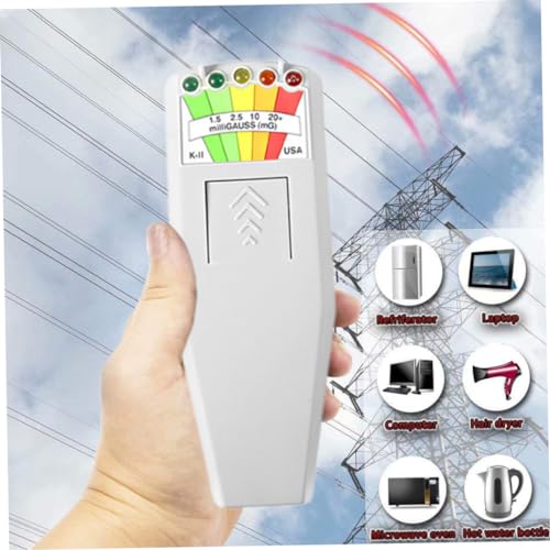 Medidor de campos EMF con 5 LED y detector de radiación miniatura 2