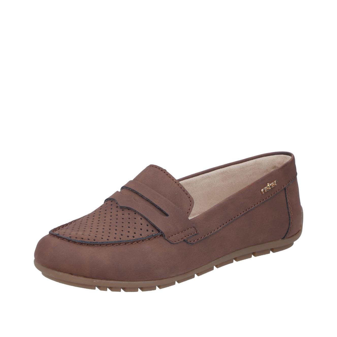 Rieker Women's 43862 Loafer, Brown, 41 EU