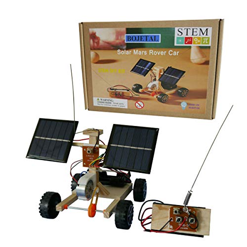 Bojetal Solar Car Toys with Wireless Remote Control | Educational DIY STEM Wooden Building Kits for Boys and Girls | Engineering Robotics Science Experiment Projects for Kids and Teens Gifts