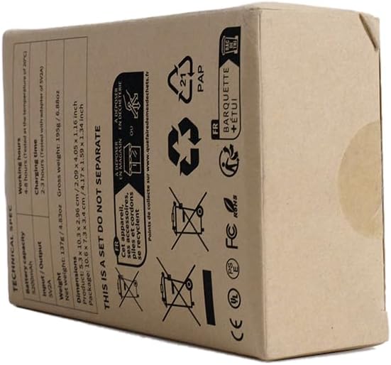 Miniatura 9 de Unigear Calentadores de manos recargables, reutilizables y portátiles, calentador de manos eléctrico de 5200 mAh USB con múltiples niveles de