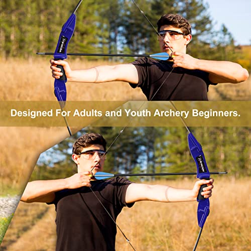 Asdw Archery Bow Set Recurve Bow And Arrow Youth Bow And Arrow Beginner Bow Set Takedown Bow And Arrow Right And Left Hand Bow Birthday Gift Bow For Youth/Recurve Bow Draw Weight 25-35Lbs #TOP3