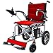 Produktbild NIGHT WALL New Lightweight Folding   Control Elektrorollstuhl Motorisierter, intelligenter vollautomatischer Faltbarer Alter superleichter Rollstuhl, rot