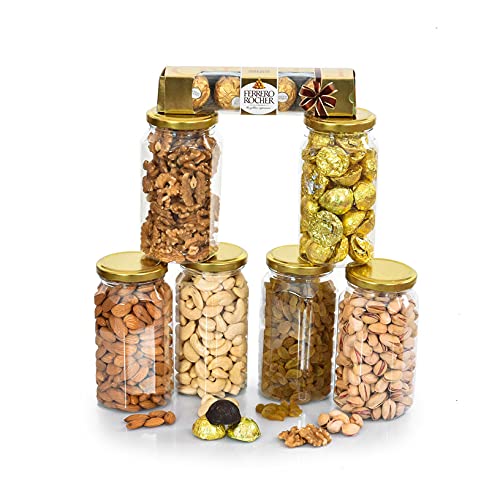 Image of NUTRI MIRACLE Diwali Nuts Combo Gift Basket | Gift Hamper for Relatives