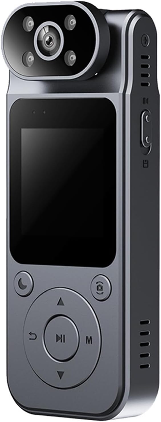 L19 Body Worn Camera 1080P High Resolution With Back And Rotatable Lens For Journalists And Adventurers