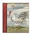 Recipe Binder Set with Plastic Page Protectors and Recipe Cards, Barnyard Rooster