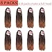 Marley Hair 24 Inch Marley Twist Hair Afro Twist Marley Braiding Hair for Faux Locs Crochet Hair Synthetic Hair Extensions(8Packs,1B/27, 24inch)
