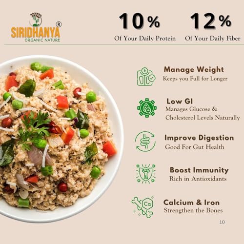 HDC Siridhanya millets Unpolished Organic combo pack of 5 positive millets [Kodo, Foxtail, Browntop, Barnyard and Little each 900gm] organically grown from Karnataka total 4.8kg.