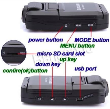 HD Car Dashboard Camera Car Accident DVR with LCD and 140 degree wide angle lense IR NIght Vision