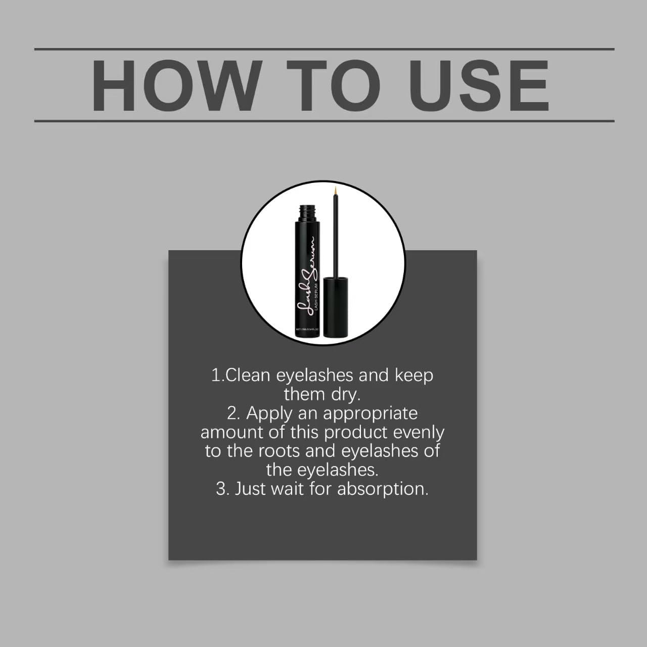 Sinsnlashes Wimpernpflege Serum, Pflegemittel für feine spärliche Wimpern, Wimpernpflege mit 95% natürlichen Inhaltsstoffen, ohne Hormone, ohne künstliches Parfüm für tägliche Augenpflege (3 pcs)