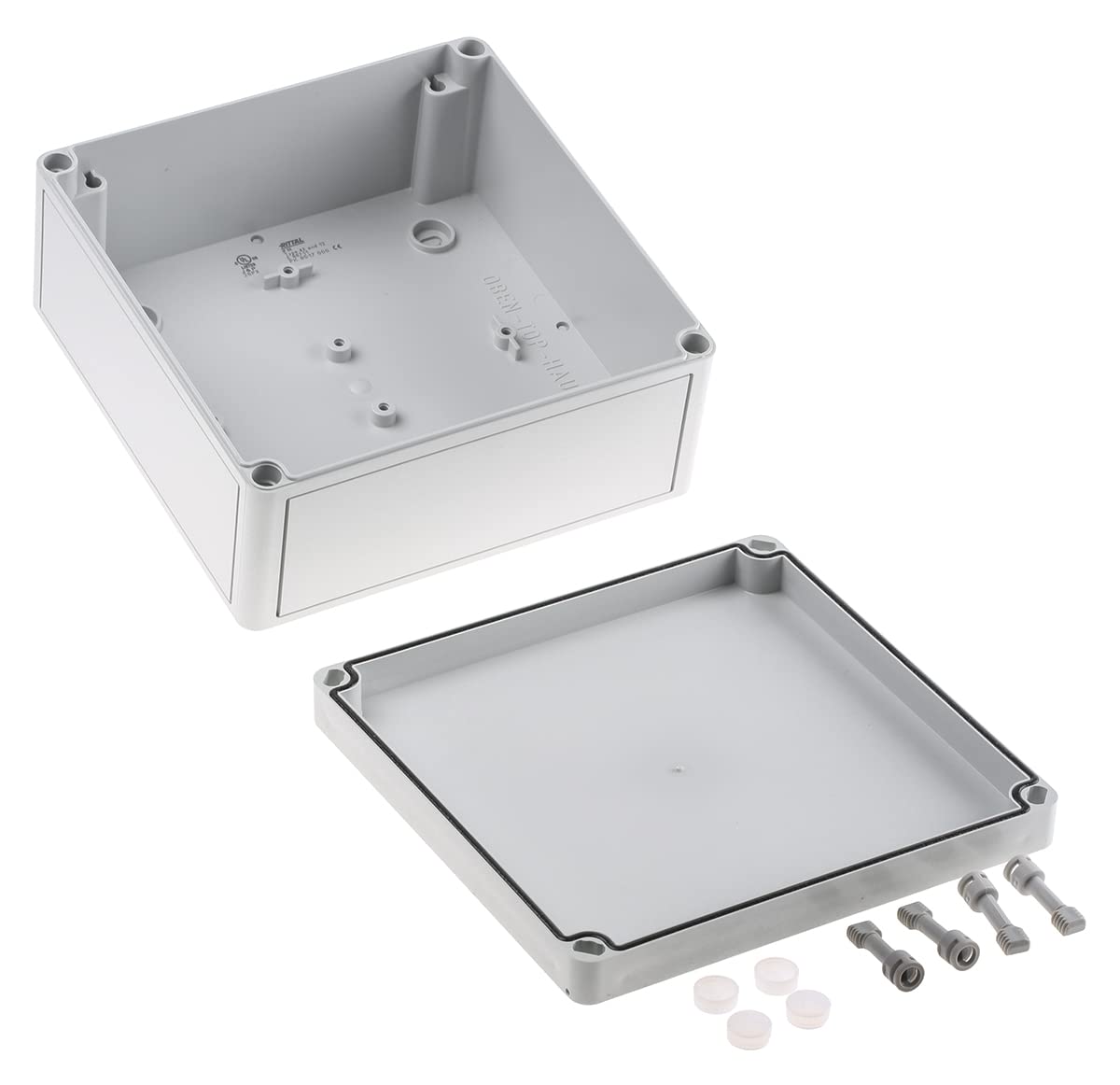 Rittal PK Polycarbonat Gehäuse Grau Außenmaß 182 x 180 x 90mm IP66