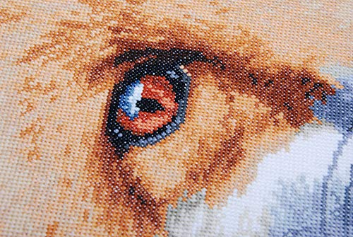 Lanarte PN-0171836 Fox Counted Cross Stitch Kit, Cotton, Multi-Colour, Approx. 18 x 27 cm / 7.2 x 10.8 inches - Image 2
