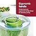 ZYLISS Easy Spin Salad Spinner, Large, Green, BPA Free