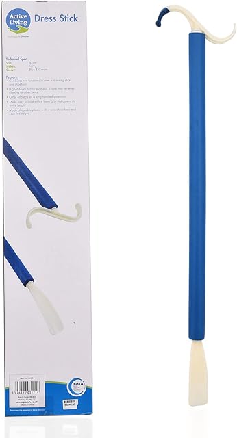 Multifunction Long Dressing Stick for Shoe Horn Adjustable Extended Dressing Aids for Shoes, Socks, Shirts and Pants