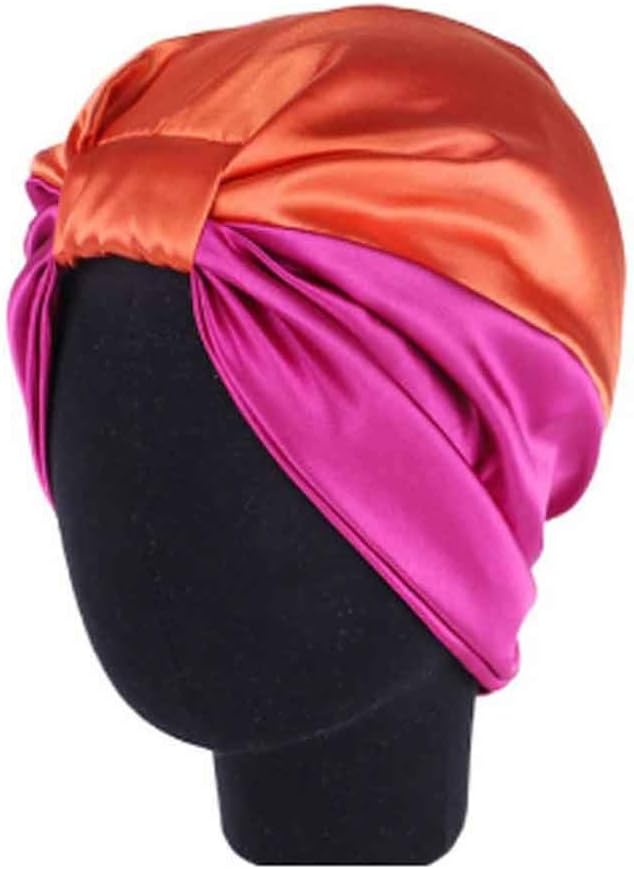 1pcs Silk Salon Bonnet Women Sleep Shower Cap Bath Towel Hair Dry Quick Elastic Care Wrap(Style 3)