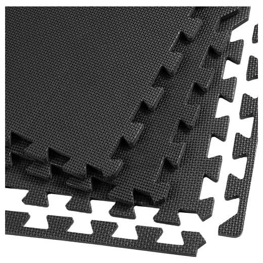 Tatami Fitness Puzzle Pack x 9 (30cm x 30cm x 1cm) con Bordes - Esterilla Antideslizante para Gimnasios - Suelo Goma Eva Espuma para Protección - Colchoneta Ideal para Bebes-Ejercicios-Karate (9)