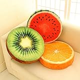 Fruta linda sandía, kiwi, diseño naranja.