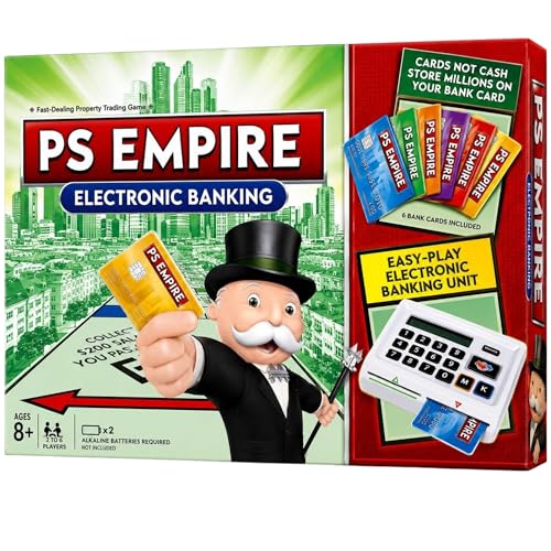 Image of Ultimate Banking Board Game - Electronic Banking Edition with Card Swiping Machine - Family Strategy Trading Game - Cashless Property Game for Kids & Adults - 2-4 Players