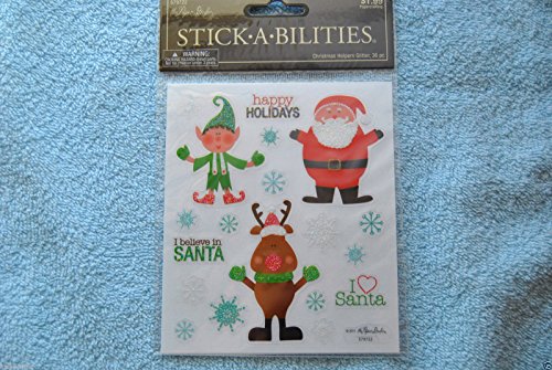 A STICKABILITIES CHRISTMAS HELPERS GLITTER Paper Studio 2 Sticker Strips supply:kalliecmac A STICKABILITIES CHRISTMAS HELPERS GLITTER Paper Studio 2 Sticker Strips supply:kalliecmac