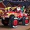 8.5 FT Long Santa in Monster Truck Christmas Inflatables Outdoor Decorations, Christmas Blow Up Santa Claus Yard Decorations for Garden Lawn Xmas Decor