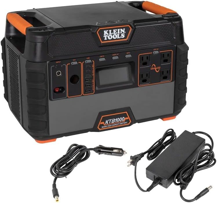 Klein Tools 29209 Car Charger Adapter, 12V Auto to 8mm Power Supply Barrel Plug Connectors, use with Klein Tools Portable Power Stations