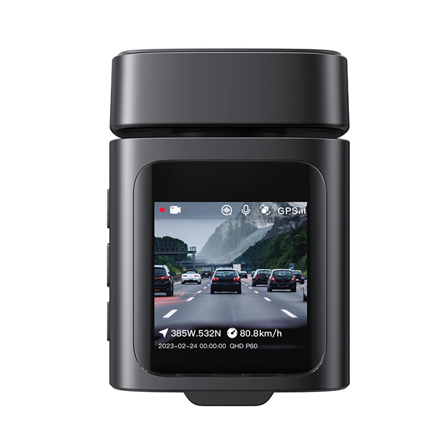 Baseus PrimeTrip kamera samochodowa VD1 3K + 1080p HD przednia i tylna kamera GPS, Cosmic Black