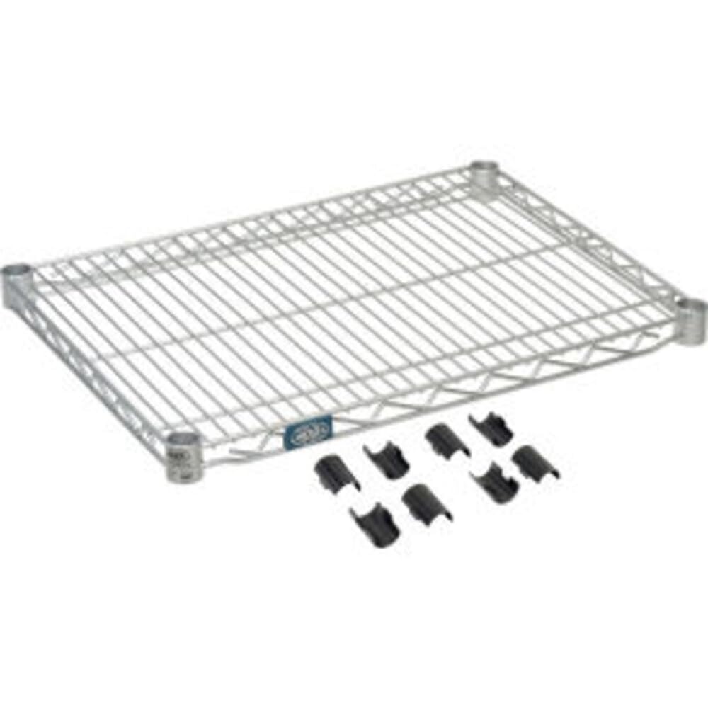 Nexel Additional Wire Shelf for Wire Shelving Units, 600-800 lb Capacity, 18" W x 30" L, Silver Epoxy Finish-image-13