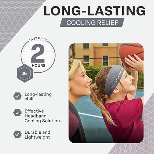 Image of COLD FACTOR Cooling Headband for Women and Men - UPF 50+ Advanced Evaporative Comfort, Instant Cooling Sweatband for Outdoor Sports, Fitness, Yoga, Hiking, Running, and Workout