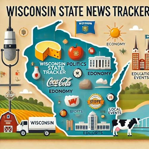 『"Vibrant Wisconsin: A Tapestry of Sports, Activism, and Culinary Delights"』のカバーアート