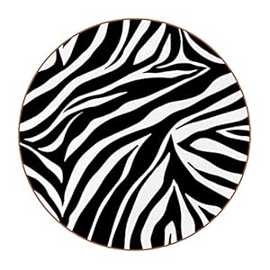 6 Pcs Coasters for Drinks, Faux Leather Drink Coasters for Coffee Table Tabletop Protection Home Decor, Zebra Animal Pattern Stripes Modern