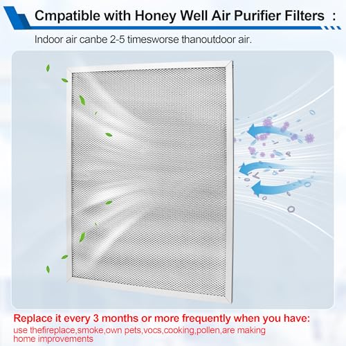 203368 F50F F300 Air Prefilter Replacement for Honey-Well Cleaner 16\'\' x 12.5\'\' Air Pre Filter Replaces, Electronic Air Cleaner Post Filter F300E1019-F300A1625-2 Pack