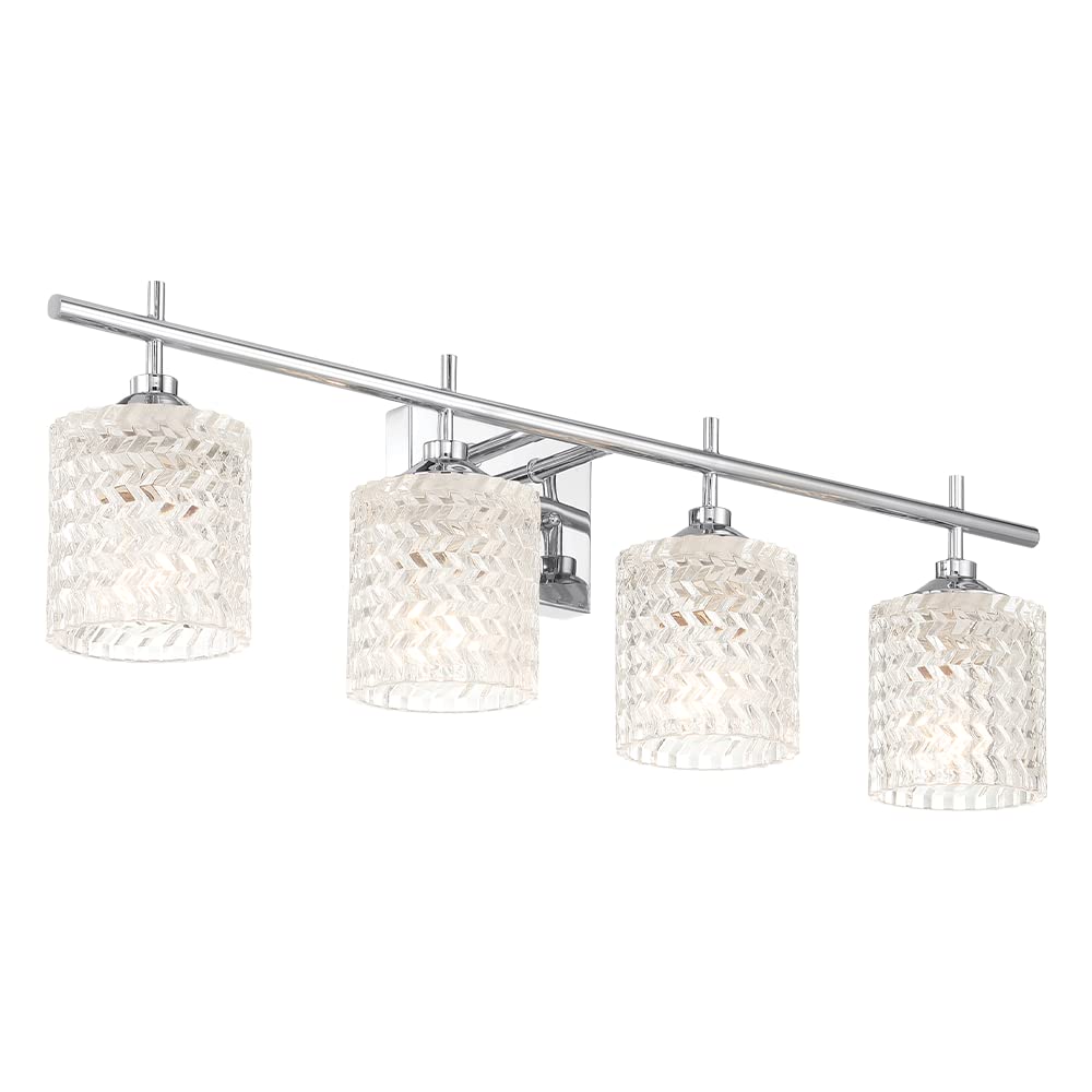 ACROMA 4 Lights Chrome Vanity Lighting Fixture