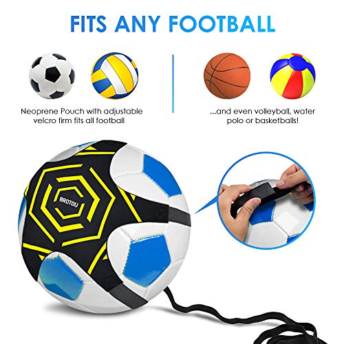 image for BROTOU Soccer Trainer Volleyball Football Kick Trainer Solo Skill Prac