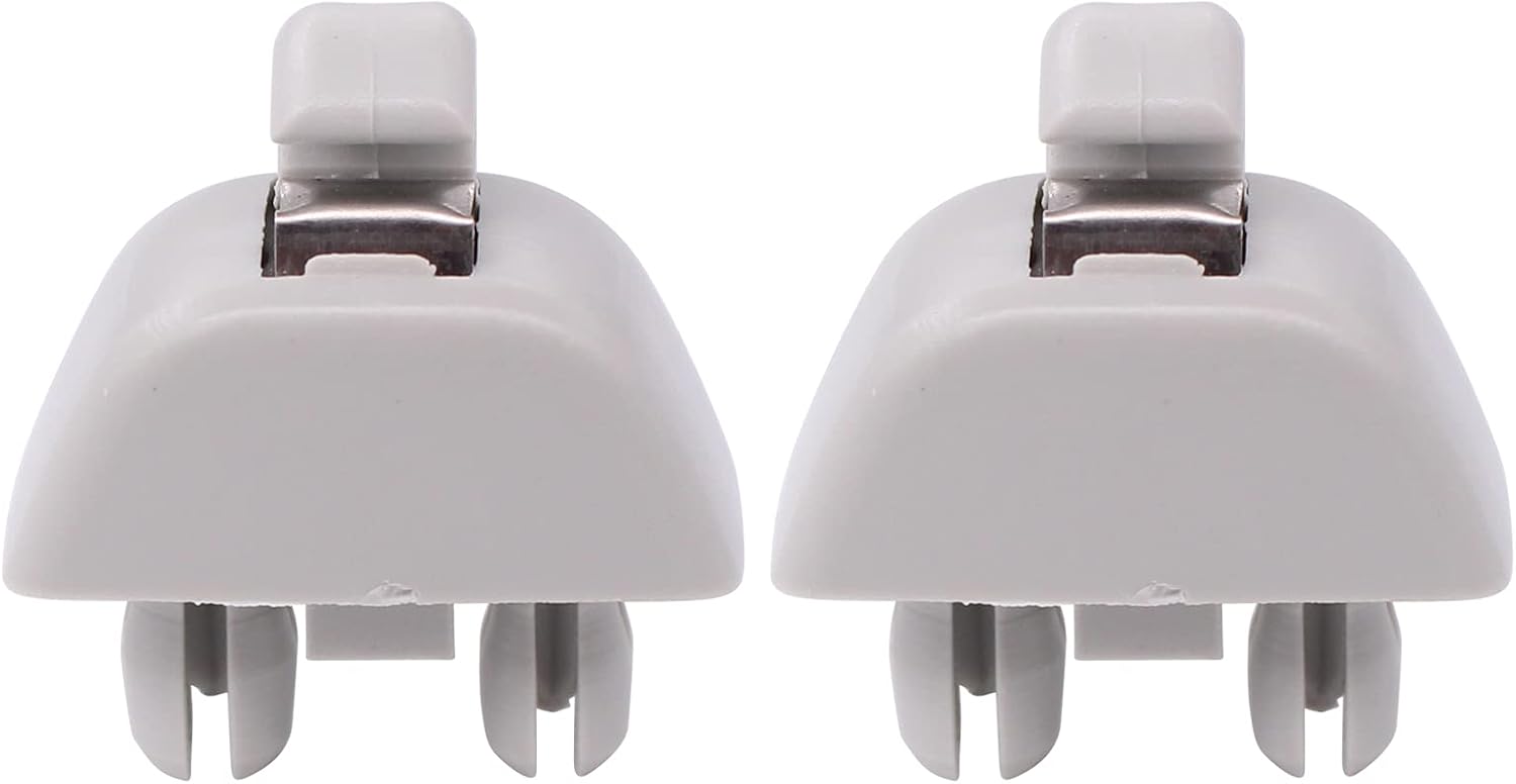 NewYall Pack of 2 Gray Interior Sun Visor Clip Bracket for Audi A6 A7 A8 S6 S7 S8 for VW Passat Polo 2006-2019