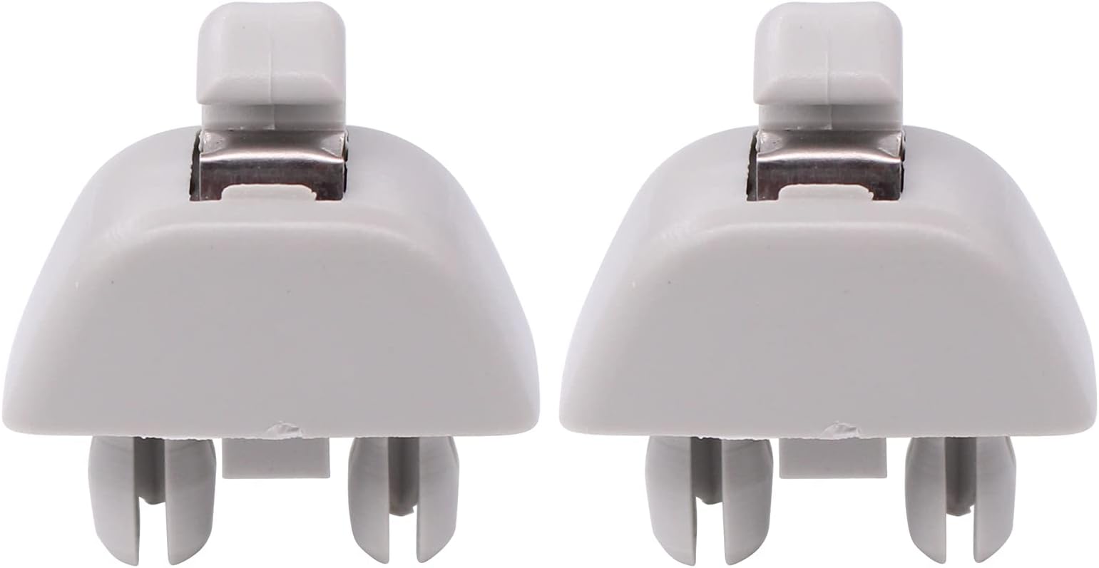 Pack of 2 Gray Interior Sun Visor Clip Bracket for Audi A6 A7 A8 S6 S7 S8 for VW Passat Polo 2006-2019