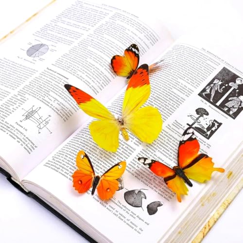 Image of SpecialYou Butterfly Wall Stickers, Home Decor, Wall Decor Items for Living Room, Room Decoration Items, Butterfly Theme Birthday Decorations, Stickers for Wall - 12pcs (12, Orange)