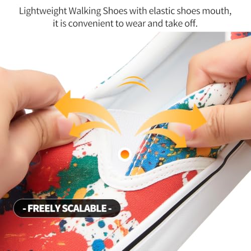 Image of Women's Canvas Slip On Sneakers Non Slip Loafers | low top non slip on walking breathable casual comfortable fashion tennis