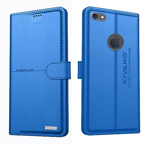 Image of KIVANO Compatible with Apple iPhone 7 Flip Cover | Leather Finish | Inside Pockets & Inbuilt Stand | Shockproof Wallet Style Magnetic Closure Back Cover Case