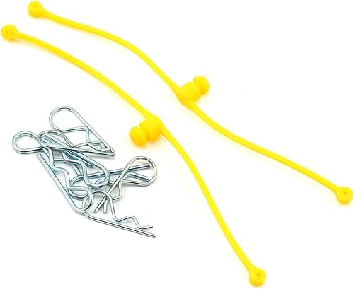 Miniatura 8 de Du-Bro Retenedor de cuerpo Klip, con accesorios de goma, para automóviles y camiones a control remoto, paquete de 2, verde lima