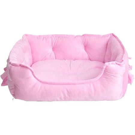 pink dog couch
