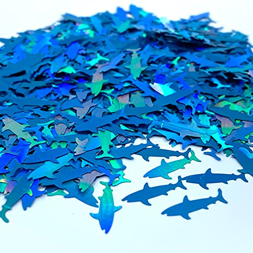 Shark Fish Shape Glitter Solvent Resistant Glitter For Tumblers Polyester Nail Art Confetti (.5Oz) #TOP2