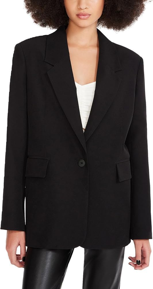 Steve Madden Womens Oversized Blazer