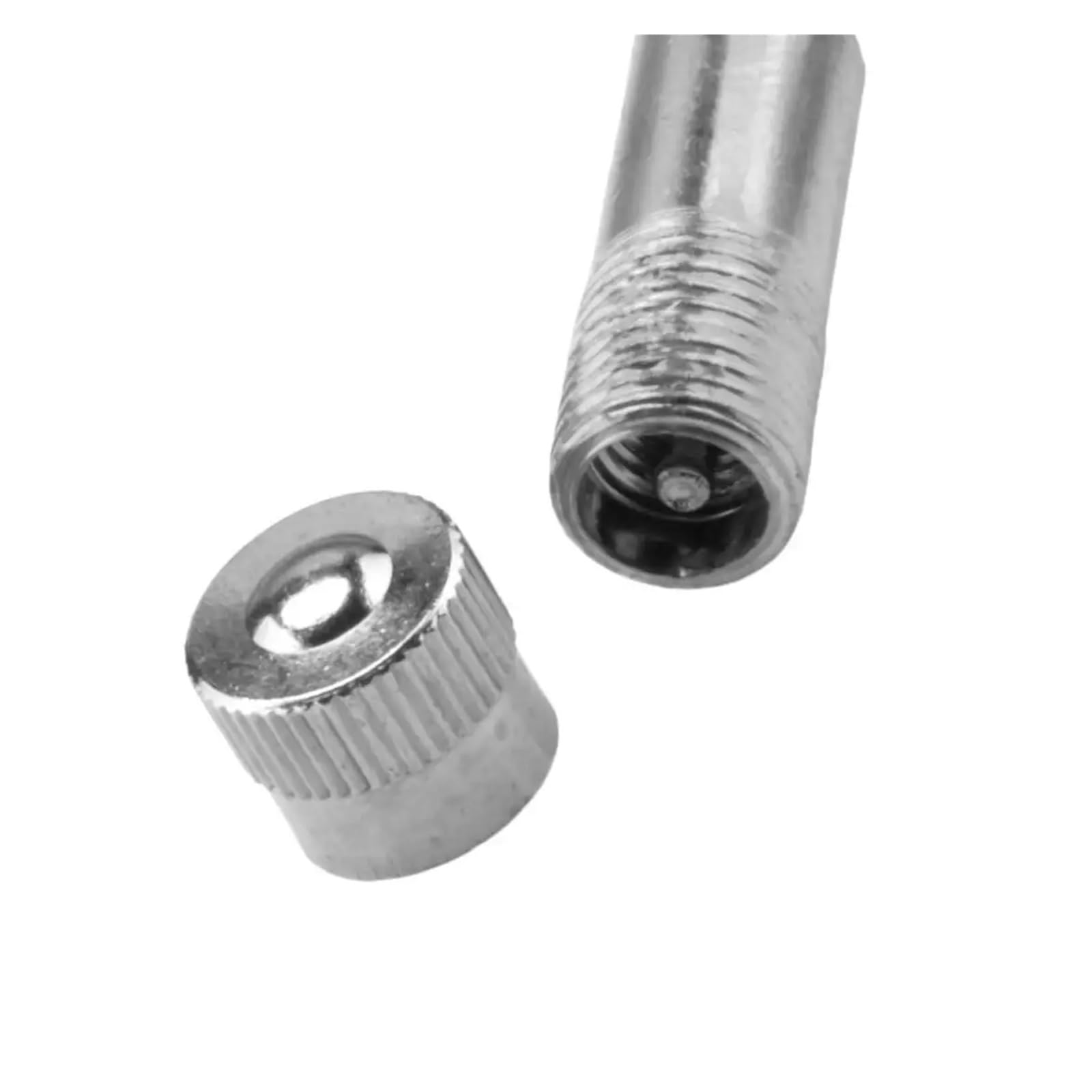 Alargador De VáLvula 10 adaptadores Extensores de válvula neumático en ángulo 90 Grados, Plateados, for Coches, Camiones, caravanas, remolques y vehículos recreativos
