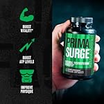 Jacked Factory Testosterone Booster for Men PRIMASURGE - w/Tongkat Ali, PrimaVie, Ashwagandha - Boost Vitality, Muscle Growth & Energy | Natural Test Booster Supplement - 60 Veggie Pills - Image 5